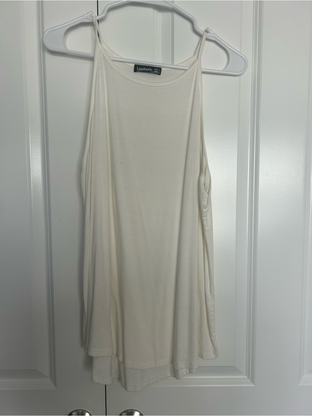 Lou & Grey Cream High-Neck Swing Tank